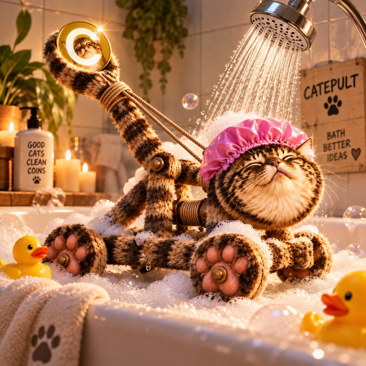 Bath better ideas. Good cats, clean coins.