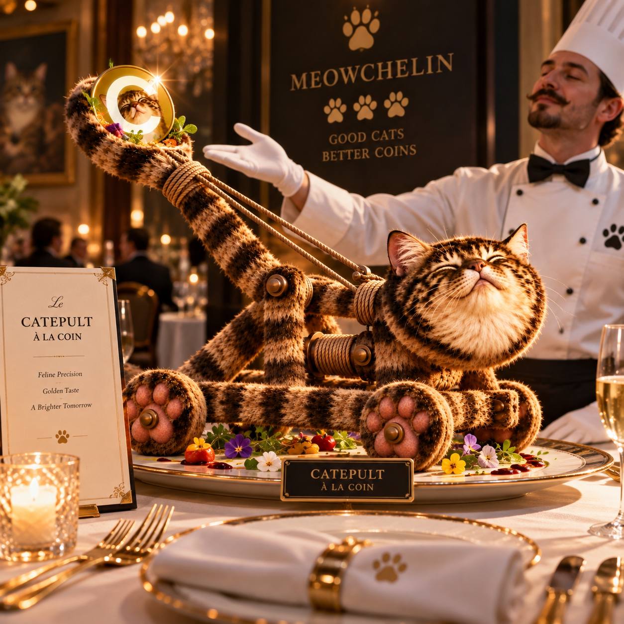 Le CATEPULT à la coin — Meowchelin approved